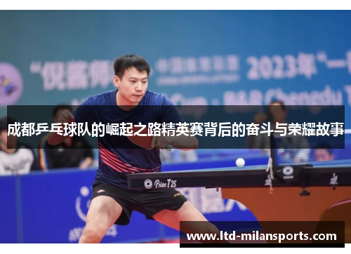 成都乒乓球队的崛起之路精英赛背后的奋斗与荣耀故事